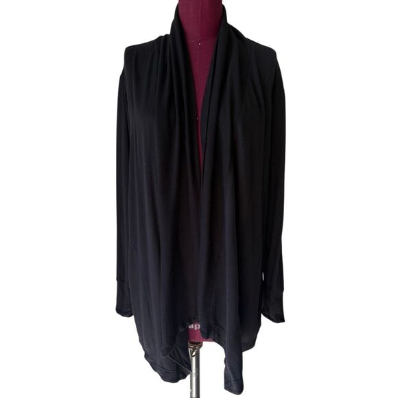 Athleta Pranayama Restore Wrap Cardigan size M Black - Picture 3 of 10
